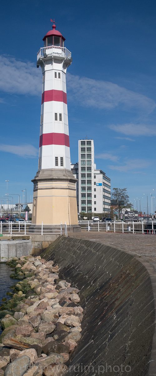 A lighthouse in the middle of the city. Surprising.